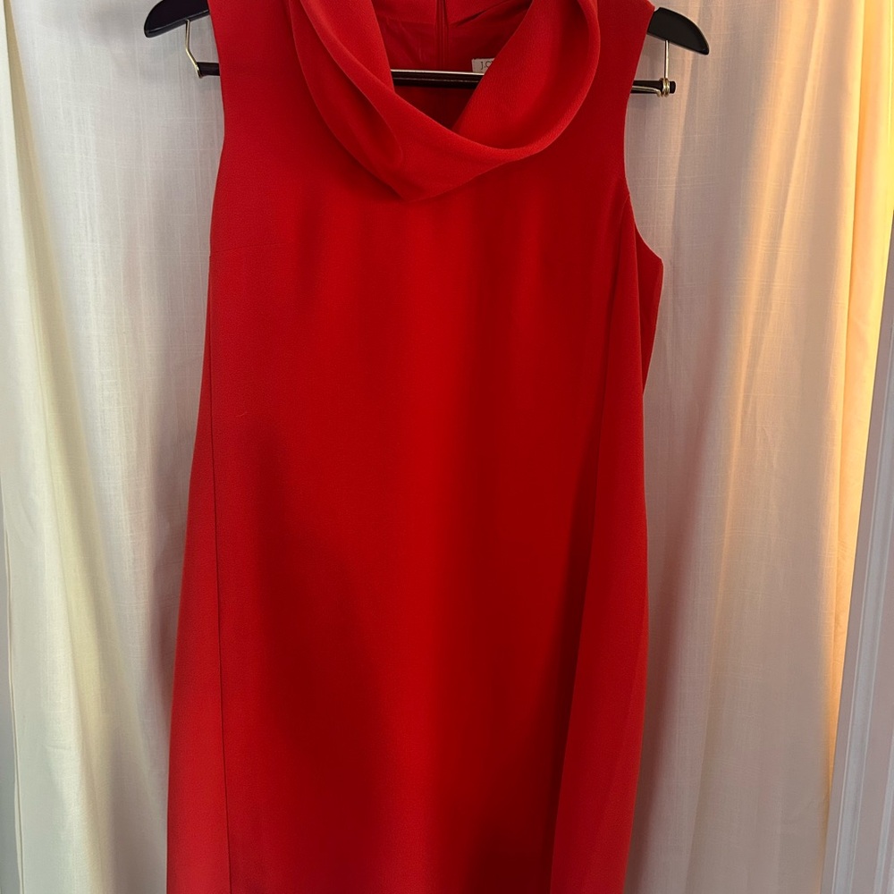 NWT Cowl Neck Red Sleeveless Dress